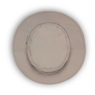 כובע אפור חום במבט מלמעלה כובע אפור חום במבט מלמעלה