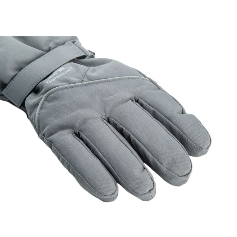 כפפה צבע אפור ספורט שמאל מבט מלמעלה