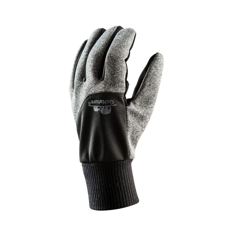 כפפת סופטשל אפור מלאנג’ שמאל