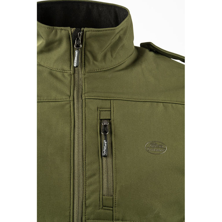 מעיל סופטשל זית פרונט