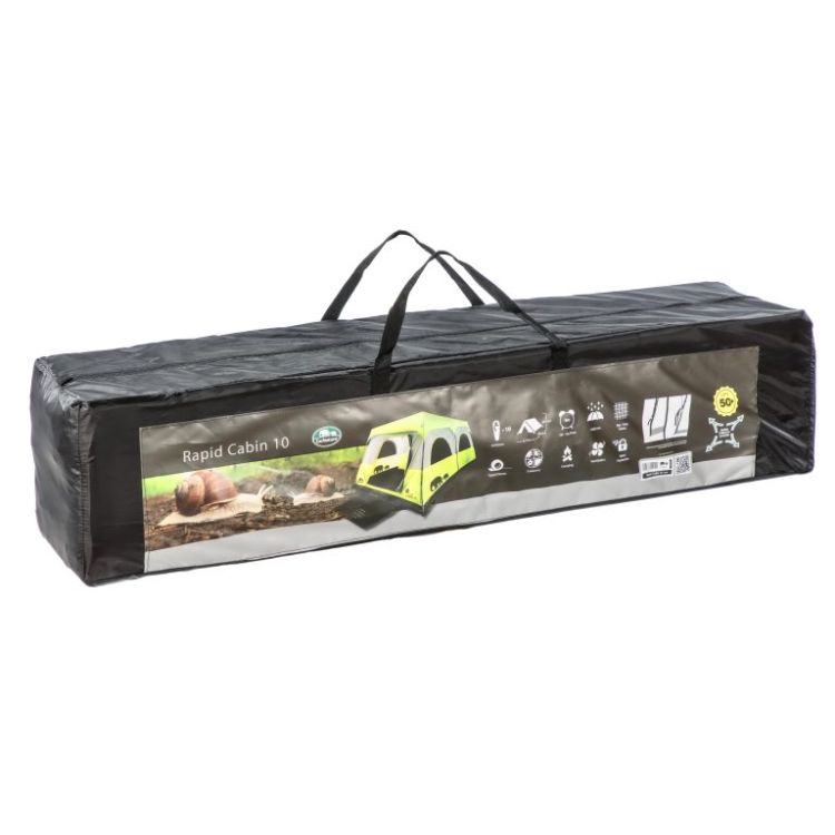 אוהל גדול לקמפינג, מתאים ל-10 אנשים, עם מחיצה – אריזה של האוהל