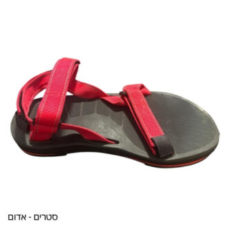 סנדלי שורש לאישה – סטרים אדום סנדלי שורש לאישה – סטרים אדום