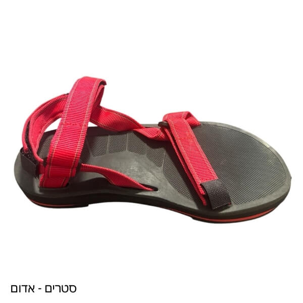 סנדלי שורש לאישה – סטרים אדום