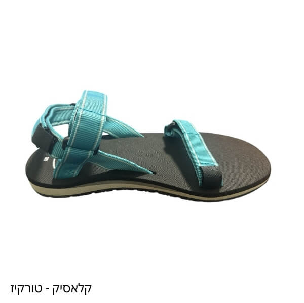 סנדלי שורש לנשים – טורקיז קלאסיק