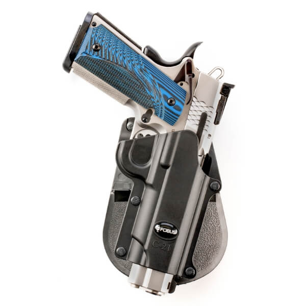 נרתיק חיצוני לאקדח סטייל 1911, קימבר, זיג זאוור, Colt ועוד, ללא מסילות – FOBUS C21