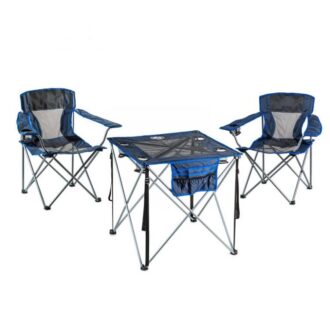 סט קמפינג מתקפל - שולחן ו-2 כסאות