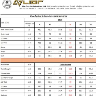 מדי צבא טקטיים, דגם צרעה (2) מדי צבא טקטיים, דגם צרעה (2)