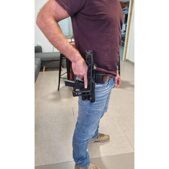 Nano Roni -המערכת יושבת בנרתיק שמתחבר לחגורה Nano Roni -המערכת יושבת בנרתיק שמתחבר לחגורה