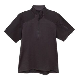 חולצה טקטית עם רוכסן ושרוול קצר - COMBATEX - שחור