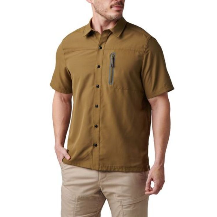 חולצה קצרה לגבר דגם מרקסמן MARKSMAN UTILITY – ירוק כהה