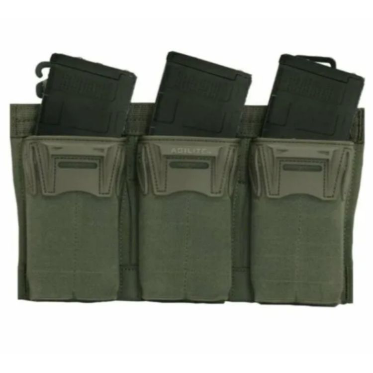 פונדה ל-3 מחסניות 5.56, דגם PINCER PLACARD של Agilite – ירוק