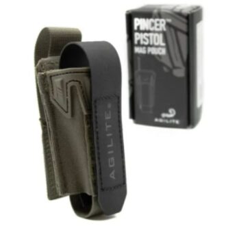 פונדת מחסנית אקדח בודדת, עם חיבור Molle – דגם Pincer של Agilte – ירוק (2) פונדת מחסנית אקדח בודדת, עם חיבור Molle – דגם Pincer של Agilte – ירוק (2)