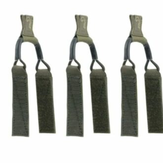 רצועת אבטחה לפונדת מחסנית 5.56 - סט 3 יחידות, חיבור וולקרו - Agilite - ירוק