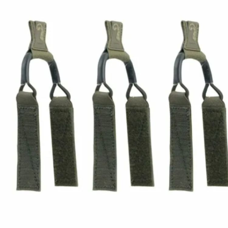 רצועת אבטחה לפונדת מחסנית 5.56 – סט 3 יחידות, חיבור וולקרו – Agilite – ירוק