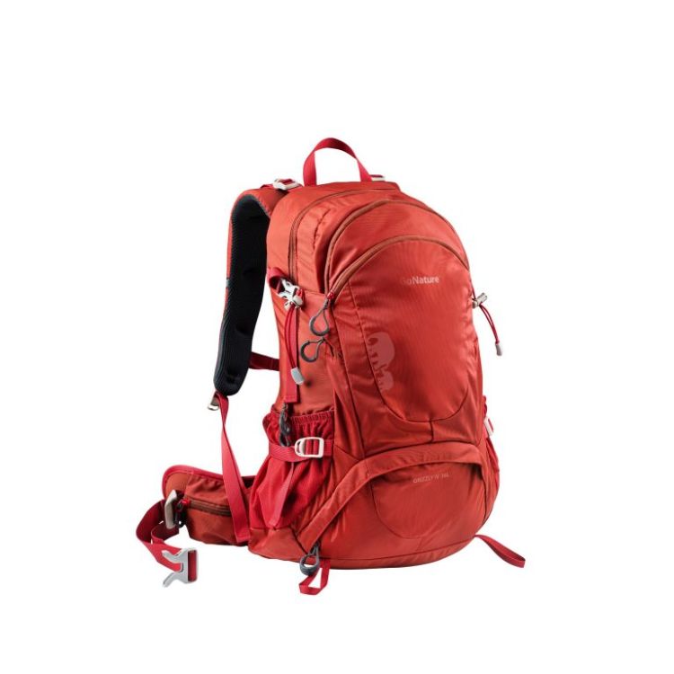 תרמיל יום למטיילים, 36 ליטר – GoNature GRIZZLY IV – בורדו